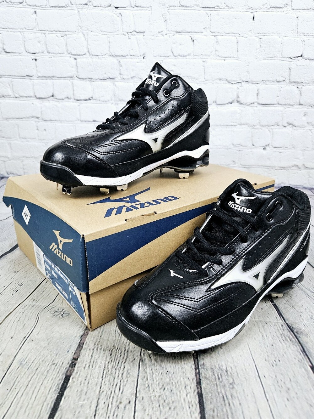 MIZUNO | Classic G6 Mid Switch 9 spike metal baseball cleat athletic shoes